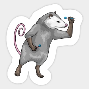 Opossum Darts Dart Sticker